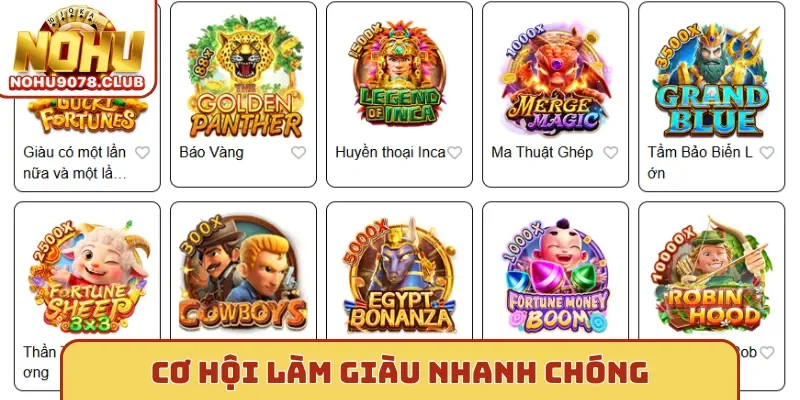Nohu Nơi tạo cơ hội làm giàu nhanh chóng
