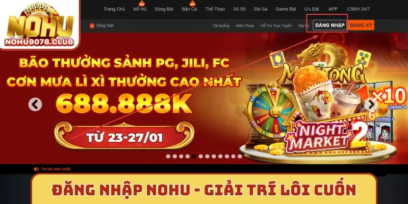 Đăng nhập Nohu